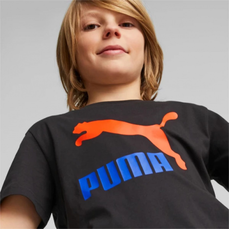 Футболка підліткова Puma Classics Logo Tee чорна 53952601