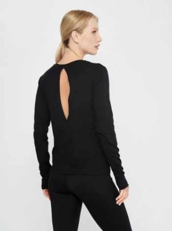 Реглан Joma ORGANIC LONG SLEEVE T-SHIRT BLACK