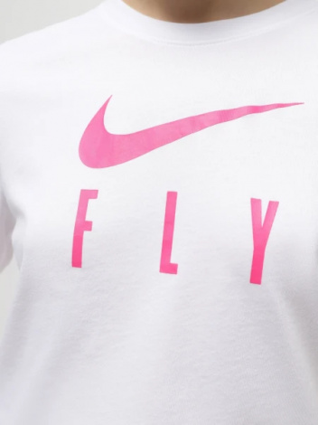 Футболка жіноча Nike W NK DF SWOOSH FLY GRX TEE біла FQ6606-100