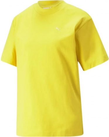 Футболка жіноча Puma YONA SUNP MOCK NECK TEE жовта 53797741