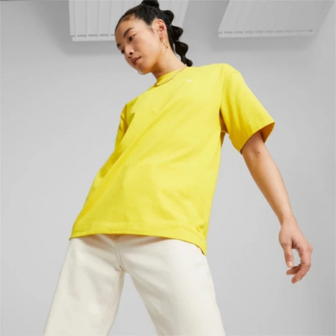 Футболка жіноча Puma YONA SUNP MOCK NECK TEE жовта 53797741