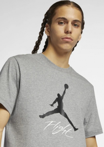 Футболка Nike JORDAN JUMPMAN FLIGHT HBR TEE сіра AO0664-091