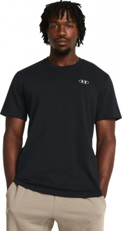 Футболка Under Armour HEAVYWEIGHT LEFT CHEST PATCH чорна 1382902-001