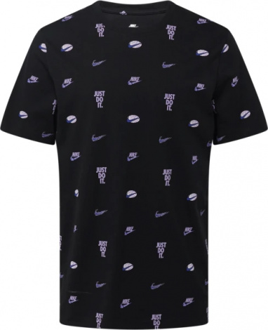 Футболка Nike M NSW TEE M90 12MO AOP чорна FQ8036-010