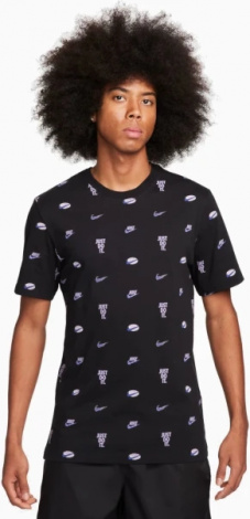 Футболка Nike M NSW TEE M90 12MO AOP чорна FQ8036-010