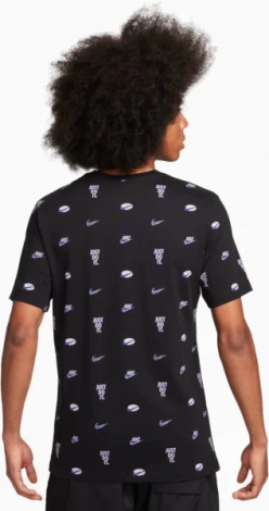 Футболка Nike M NSW TEE M90 12MO AOP чорна FQ8036-010
