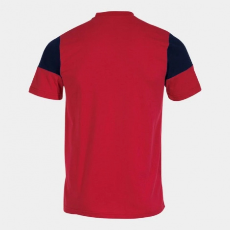Футболка Joma Crew V Short Sleeve T-Shirt Red Navy