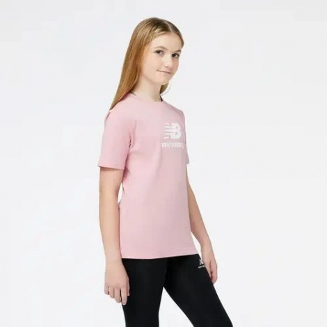 Футболка підліткова New Balance ESSENTIALS STACKED LOGO JERSEY рожева YT31541HAO