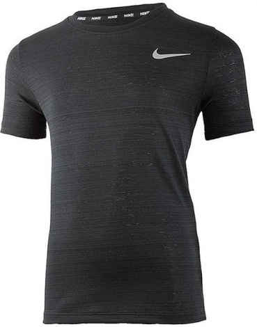 Футболка підліткова Nike DF SS MILER TOP чорна DD3055-010
