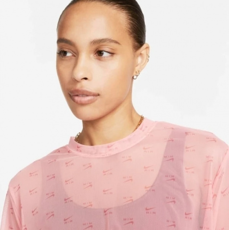 Футболка Nike W NSW AIR AOP MESH SS CROP TOP