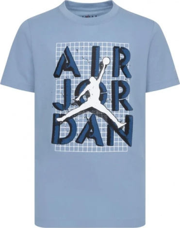 Футболка Nike JORDAN MJ BRAND JM STACK SS CREW блакитна FN5978-436