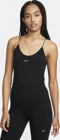 Боді жіноче Nike W NK CHLL KNT CAMI BDYSUIT чорне FN3658-010