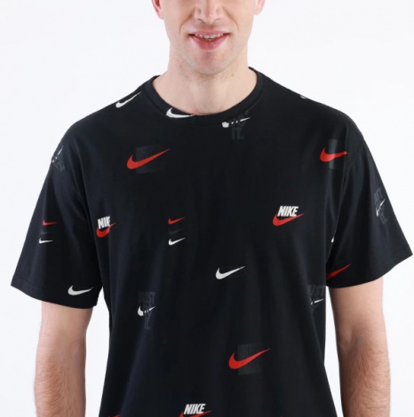 Футболка Nike M NSW TEE M90 12MO LBR AOP чорна DZ2991-010