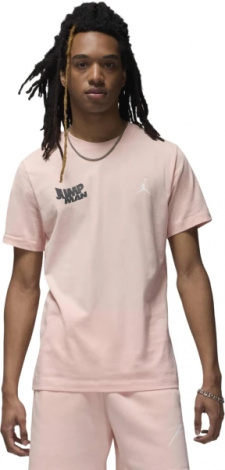 Футболка Nike JORDAN MBRAND SS JM STACK CREW світло-рожева FN6029-622