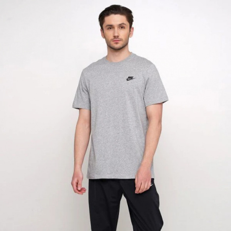 Футболка Nike CLUB TEE серая AR4997-064