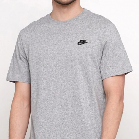 Футболка Nike CLUB TEE серая AR4997-064