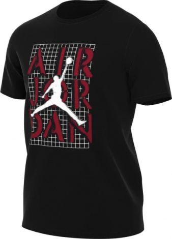 Футболка Nike JORDAN MJ BRAND JM STACK SS CREW чорна FN5978-010