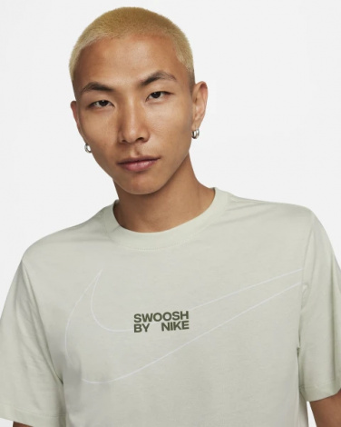 Футболка Nike M TEE LBR BIG SWOOSH сіра FQ3785-020