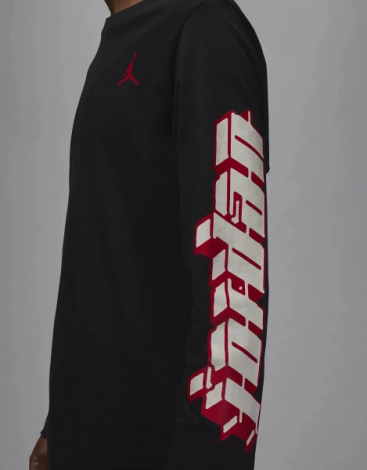 Лонгслів Nike MJ BRAND LS GFX CREW чорний FN5976-010