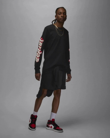Лонгслів Nike MJ BRAND LS GFX CREW чорний FN5976-010