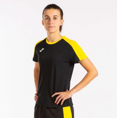 Футболка жіноча Joma ECO CHAMPIONSHIP чорно-жовта 901690.109