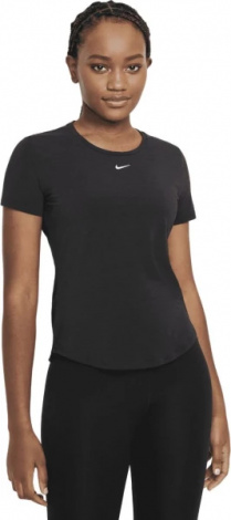 Футболка жіноча Nike W NK ONE LUXE DF SS STD TOP чорна DD0618-010