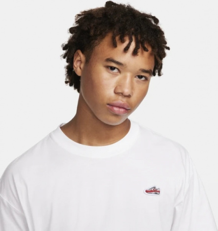 Футболка Nike U NSW TEE M90 SNEAKER PATCH біла FQ3762-100