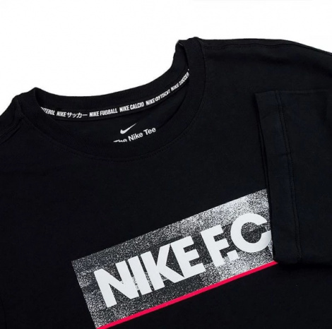 Футболка Nike FC TEE SEASONAL BLOCK чорна DH7444-010