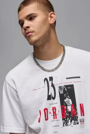 Футболка Nike JORDAN REISSUE GX SS CREW біла HJ2356-100