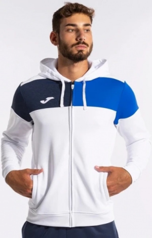 Олімпійка (мастерка) з капюшоном Joma CREW V біло-синьо-темно-синя 103087.207