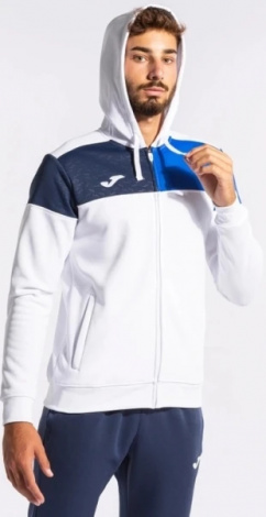 Олімпійка (мастерка) з капюшоном Joma CREW V біло-синьо-темно-синя 103087.207
