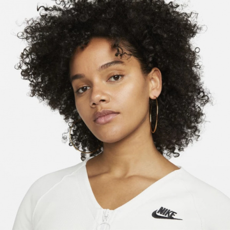 Олімпійка (мастерка) жіноча Nike W NSW LS TOP RIB SW біла FJ5220-121