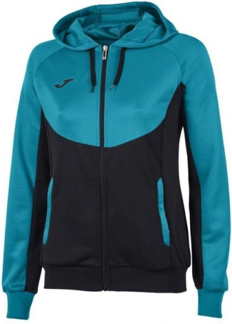 Олимпийка Joma женская ESSENTIAL черно-бирюзовая