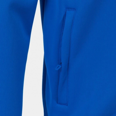 Олимпийка Joma Crew V Zip-Up Hoodie Royal Yellow Navy