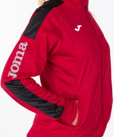 Олімпійка (мастерка) жіноча Joma CHAMPION IV червоно-чорна 900380.601