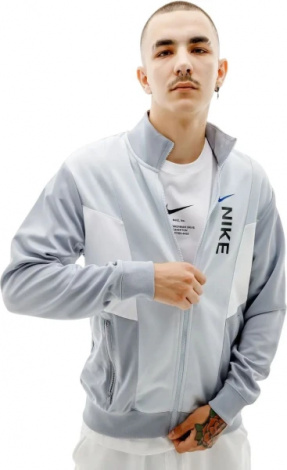 Олімпійка (мастерка) Nike M NSW HYBRID PK TRACKTOP сіра FB1626-043