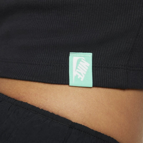 Олімпійка (мастерка) жіноча Nike W NSW LS TOP RIB SW чорна FJ5220-010