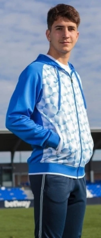 Олимпийка (мастерка) Joma SUPERNOVA III сине-белая 102262.702