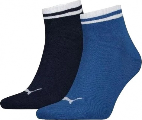 Носки Puma Heritage Quarter 2P Синий Унисекс 35-38