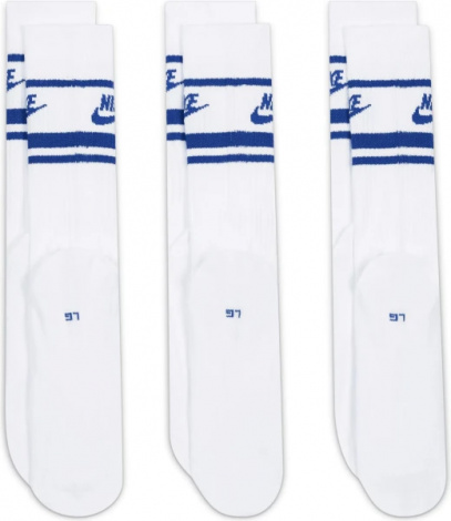 Шкарпетки Nike U NK NSW EVERYDAY ESSENTIAL CR 3PR біло-сині (3 пари) DX5089-105