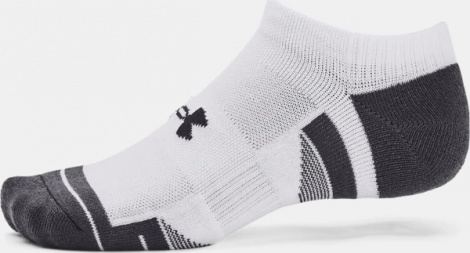 Шкарпетки Under Armour PERFORMANCE TECH 3PK NS біло-темно-сірі (3 пари) 1379503-100