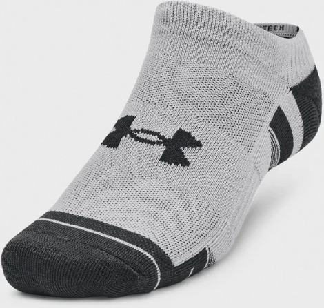 Шкарпетки Under Armour PERFORMANCE TECH 3PK NS чорно-сіро-білі (3 пари) 1379503-011