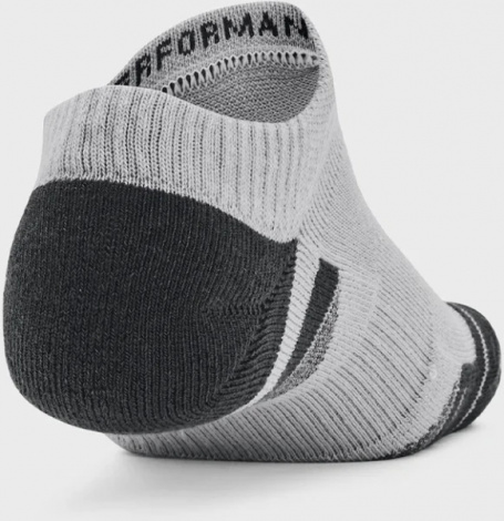 Шкарпетки Under Armour PERFORMANCE TECH 3PK NS чорно-сіро-білі (3 пари) 1379503-011