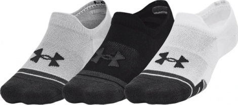 Шкарпетки Under Armour PERFORMANCE TECH 3PK ULT біло-сіро-чорні (3 пари) 1379502-011
