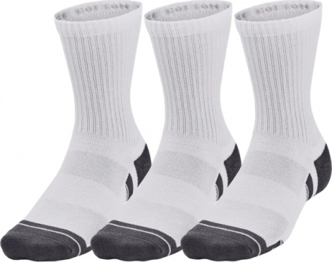 Шкарпетки Under Armour PERFORMANCE COTTON 3P MID біло-темно-сірі (3 пари) 1379530-100