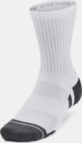 Шкарпетки Under Armour PERFORMANCE COTTON 3P MID біло-темно-сірі (3 пари) 1379530-100