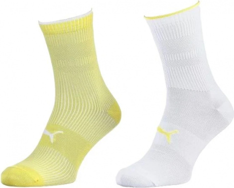 Носки Puma Sock Classic 2P Women Желтый, Белый Унисекс 35-38