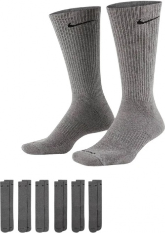 Шкарпетки Nike U NK ED PLS CSH CRW 6PR - 132 сірі (6 пар) SX6897-065