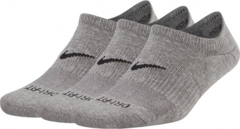 Носки Nike U Nk Everyday Plus Cush Footie Серый Унисекс 34-38