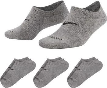 Носки Nike U Nk Everyday Plus Cush Footie Серый Унисекс 34-38